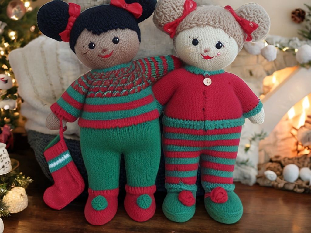 Weihnachtspuppen Strickmuster