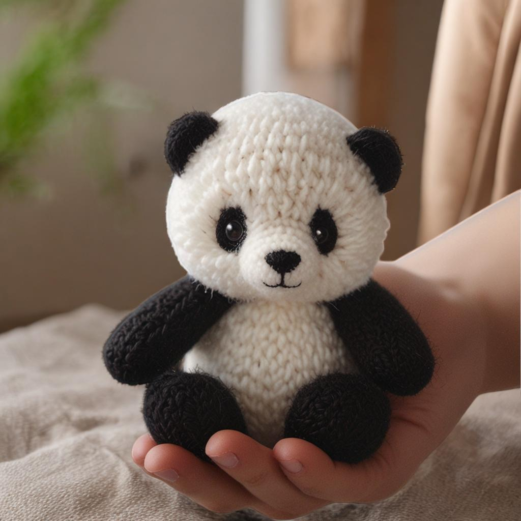 Panda-Strickmuster
