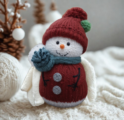 Schneemann-Strickmuster