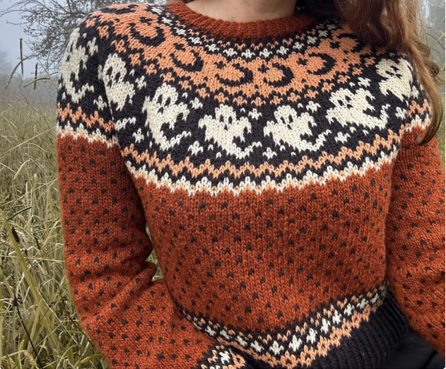 Halloween Sweater Knitting Pattern
