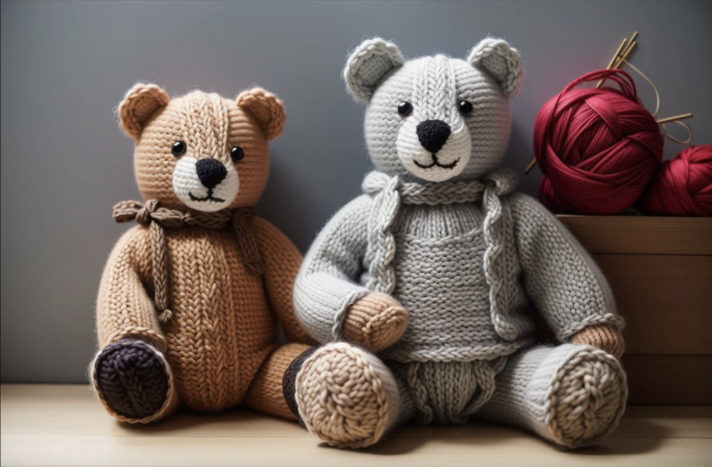 Christmas Teddy Knitting Pattern