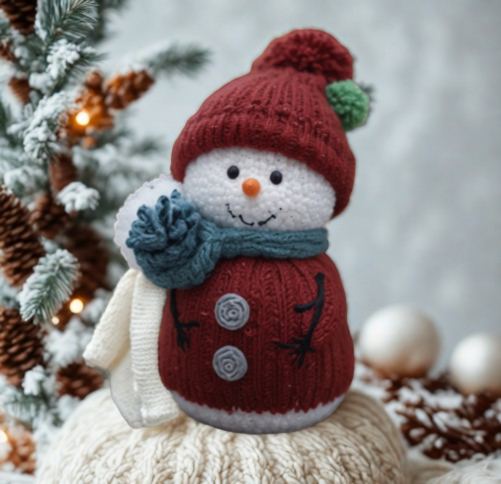 Schneemann-Strickmuster