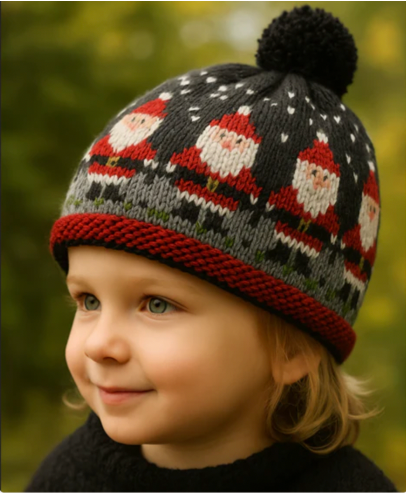 Christmas Hat Knitting Pattern