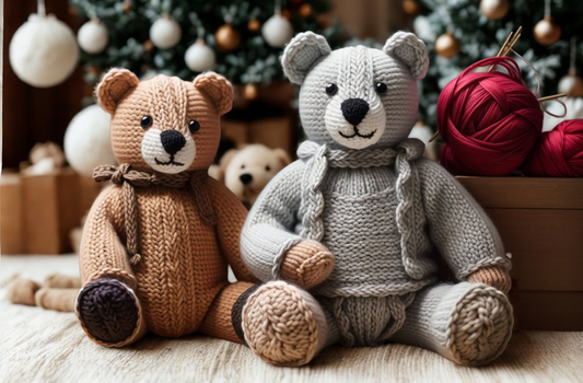 Christmas Teddy Knitting Pattern