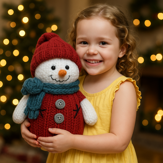 Snowman Knitting Pattern + Gift