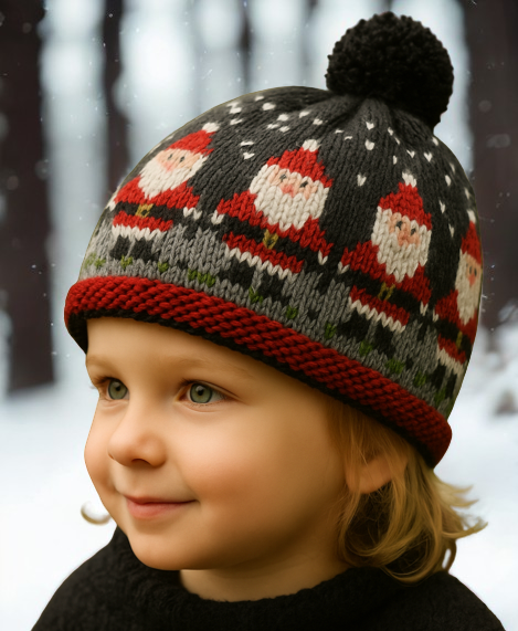 Christmas Hat Knitting Pattern