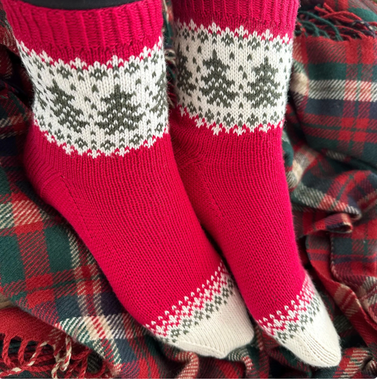 Christmas Socks Knitting Pattern